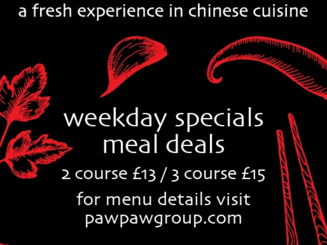 weekday special dine in offer