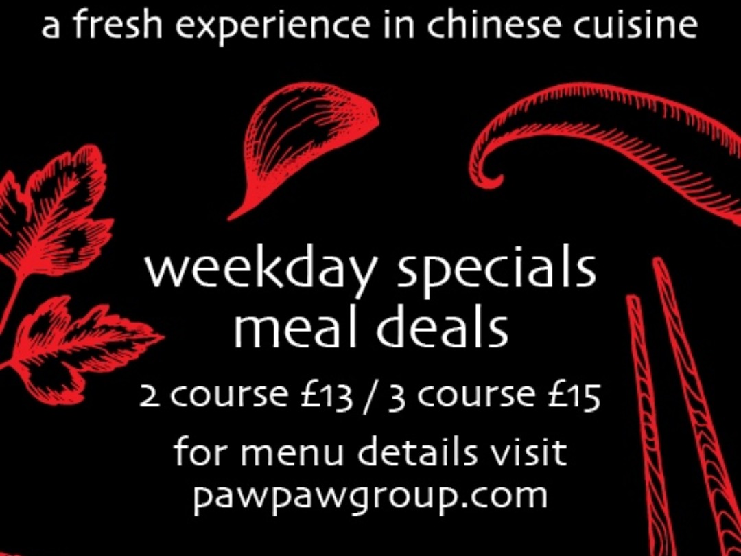 weekday special dine in offer