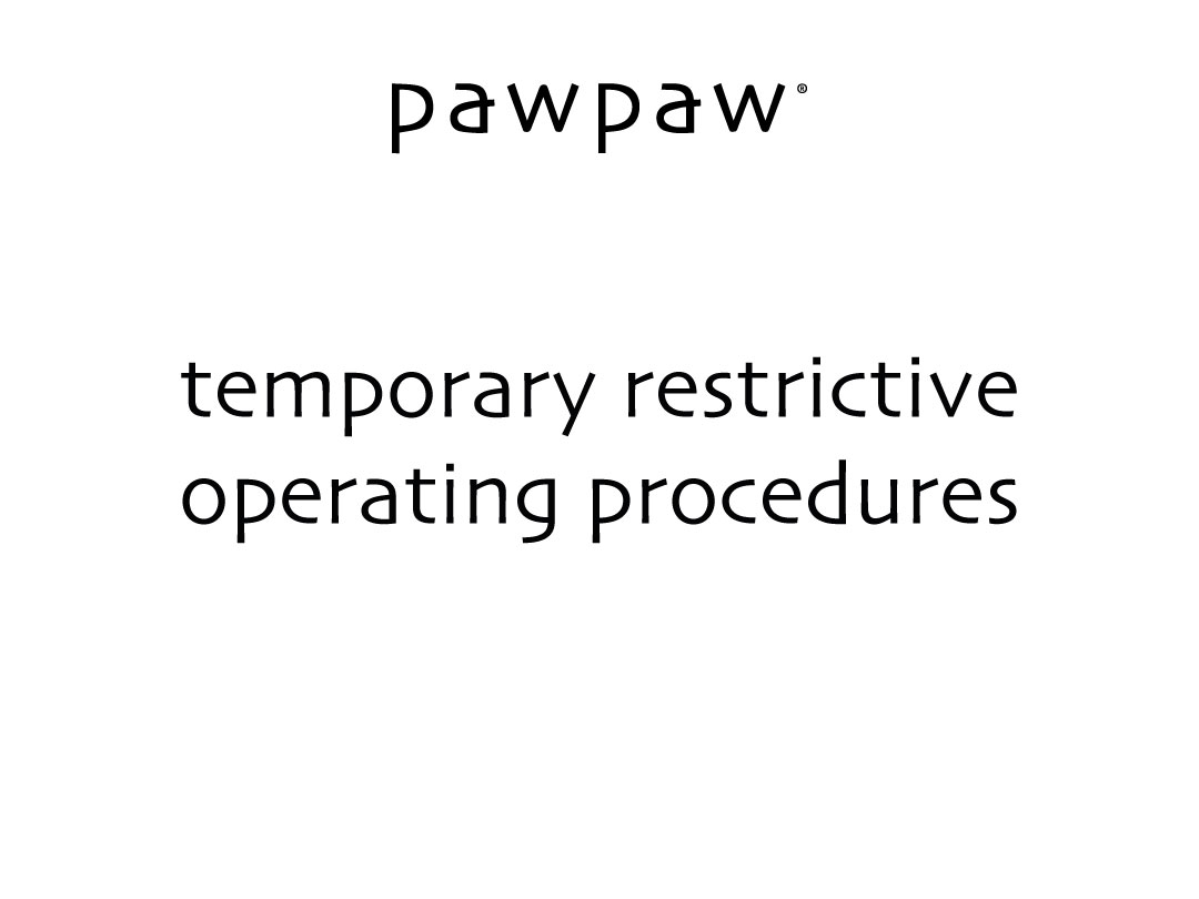 temporary operating procedures;