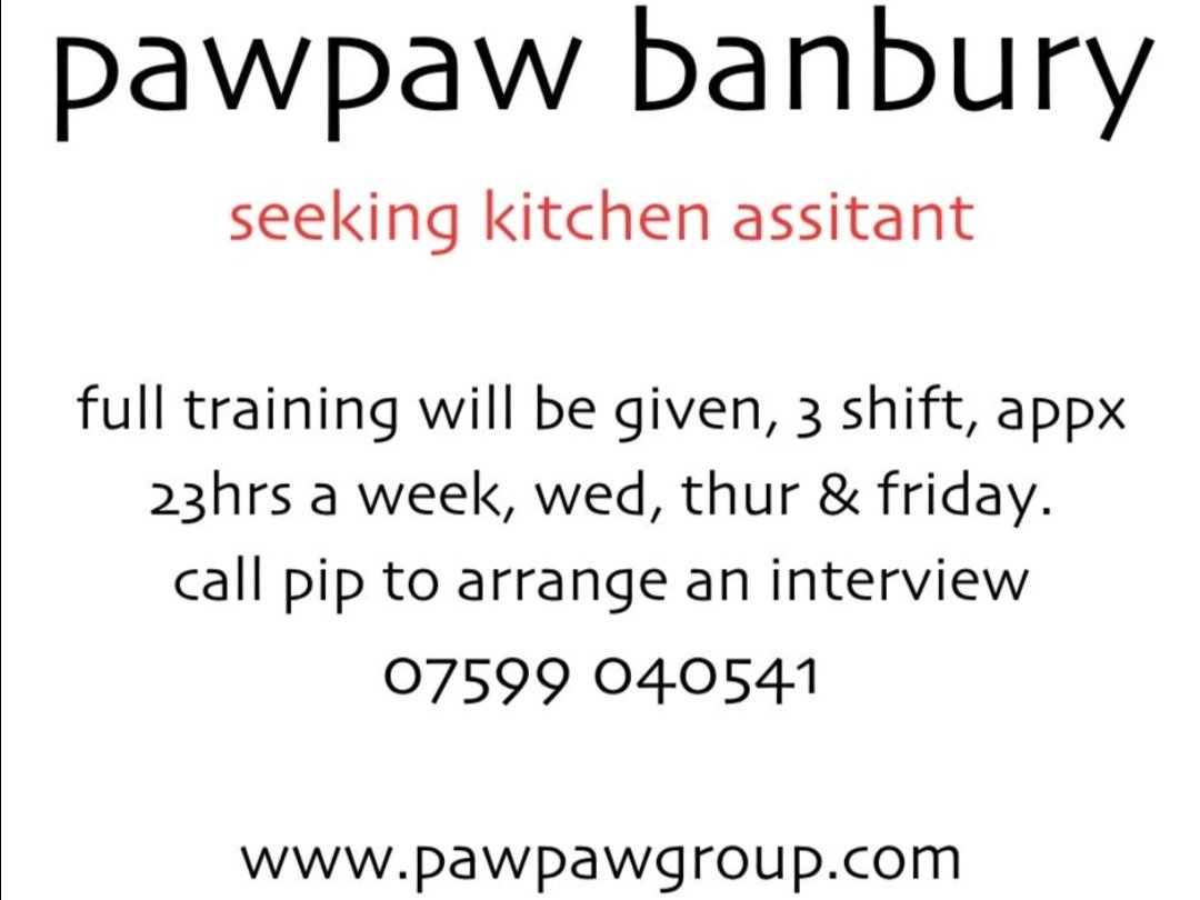 seeking kitchen assistant