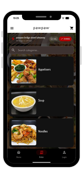 fresh chinese food for delivery or takeaway in our new app