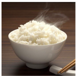large steamed rice